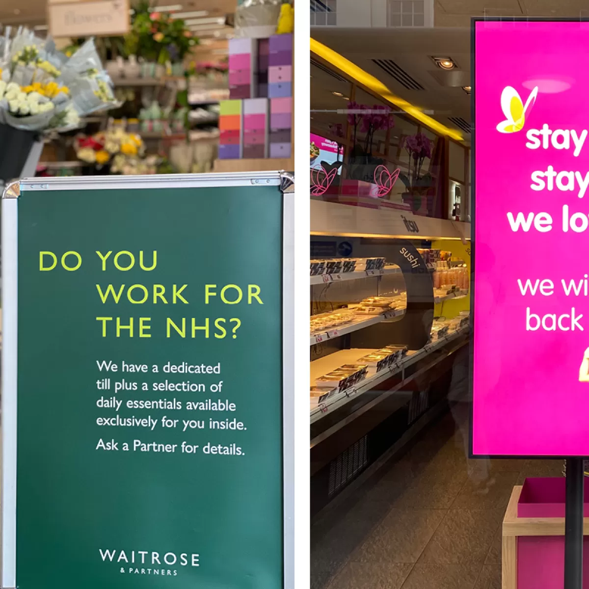 Covid19 Brand Acts Waitrose and Itsu