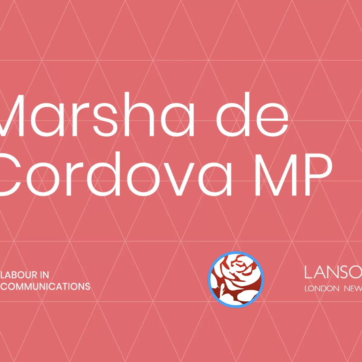 Labour in Communications event Marsha de Cordova MP Lansons LDN NY