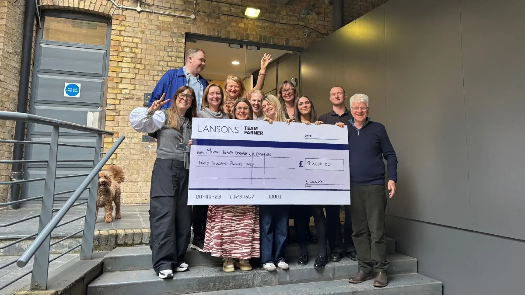 Lansons donation to charity of the year 2024