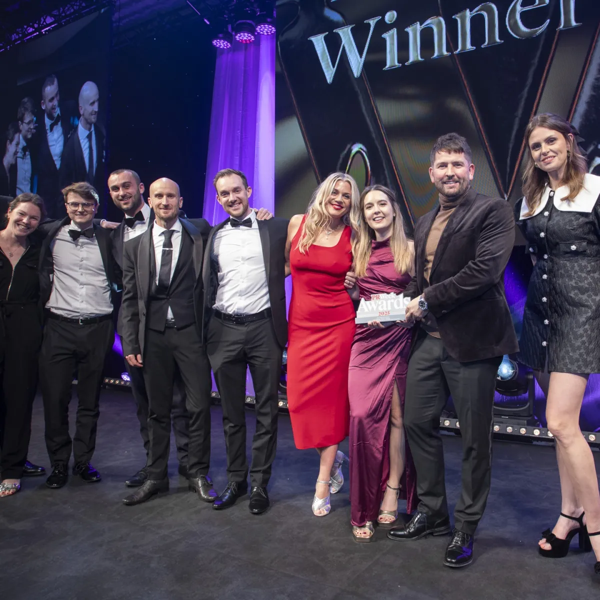 Lansons and Sky Bet teams at PRWeek UK Awards 2025