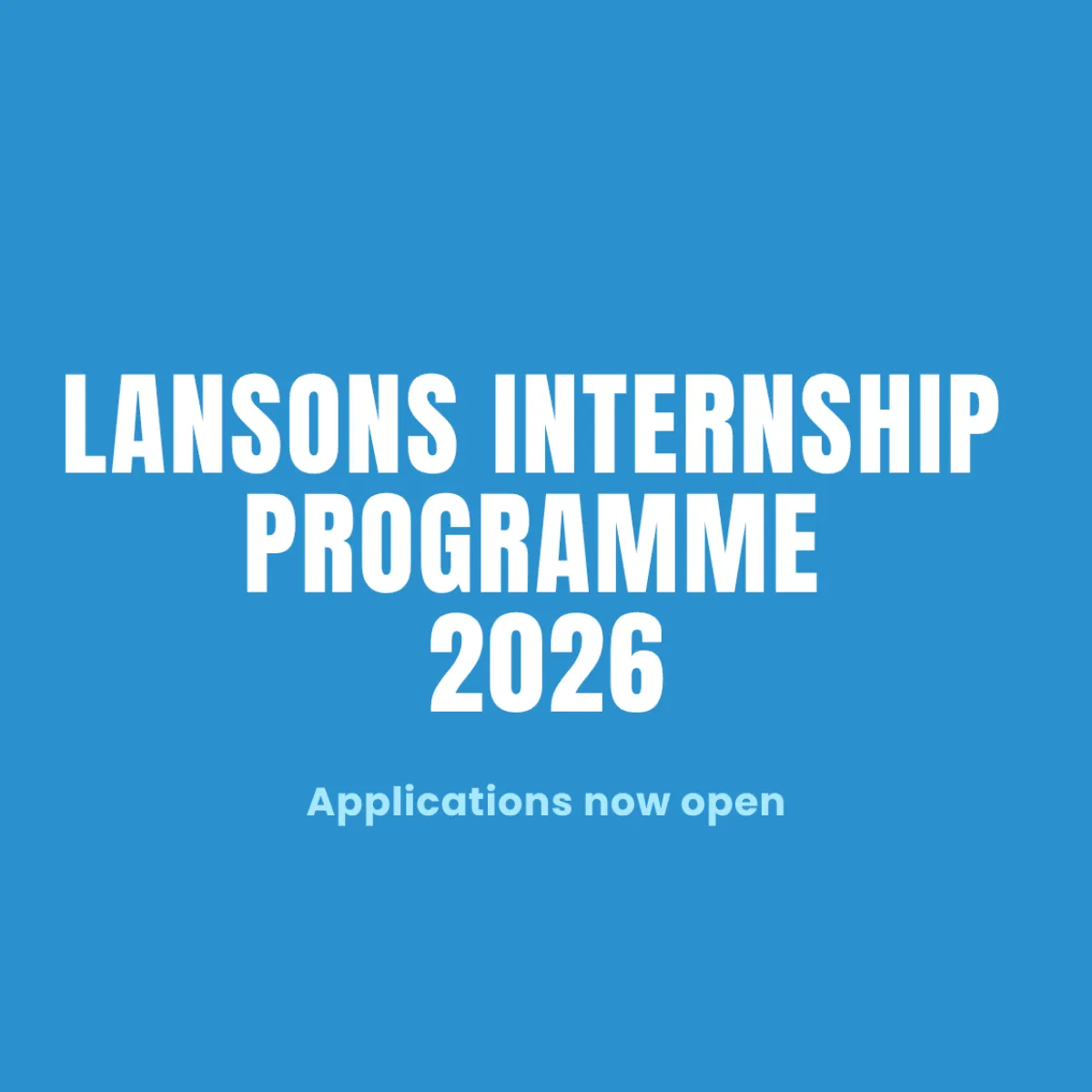 Lansons Internship Programme Thumb